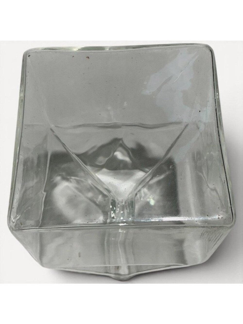 Vintage Milk Carton Shaped Glass Creamer - Picture 4 of 5